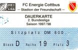 Dauerkarte - Saison 1997/98 - Sitzplatz