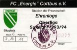 Ehrenkarte - Saison 1993/94 - Sitzplatz - Motiv 2