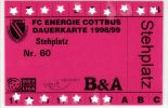 Dauerkarte - Saison 1998/99 - Stehplatz