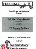 FLB-Pokal Viertelfinale 22.11.2008 SG Blau Weiß Beelitz 1912-90 - Energie (Frauen).jpg