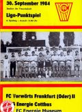 06. Spieltag 30.09.1984 FC Vorwaerts Frankfurt (Oder) II - Energie.jpg
