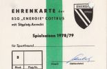 Dauerkarte - Saison 1978/79 - Sitzplatz - Motiv 2