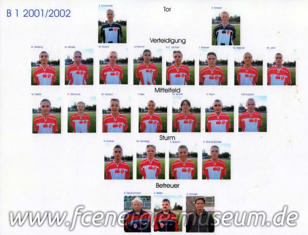 B1-Junioren Saison 2001/02